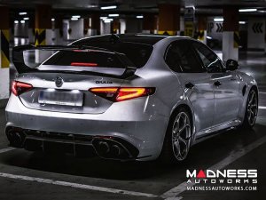 Alfa Romeo Giulia Trunk Spoiler - Carbon Fiber - GTAm Style w/ Italian Theme 